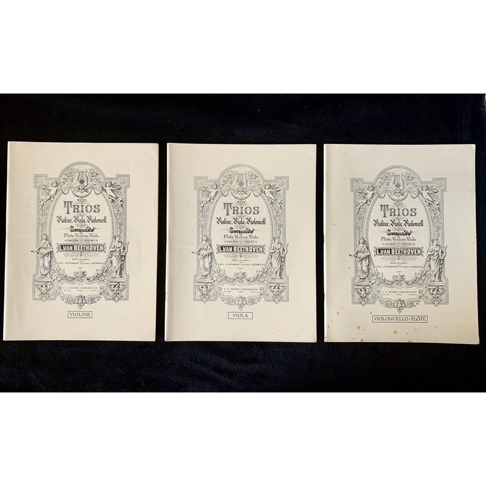 Beethoven Trios Serenades for Violin, Viola, Cello Op 3, 9 (1,2,3), Op. 8, 25